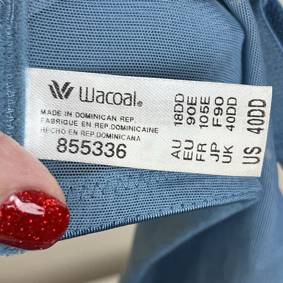 Wacoal Bra Womens Forty DD Elevated Allure Underwire Unlined Mesh Full Coverage - Picture 5 of 12